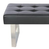 Faux Leather Multi-function Dining Bench Long Seat Chair Black Lounge Stool Home