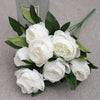 10 Heads Bouquet Silk Rose Artificial Flowers Fake Buch Wedding Home Party Decor
