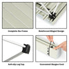 Aluminum Folding Camping Table Outdoor Portable Roll Up Dining Table W/ Bag