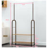 Heavy Duty Garment Clothes Rail Hanging Display Rack Coat Free Standing Shelf