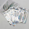 100X Holographic Foil Heat Seal Zip Lock Pouch Bag Rainbow Laser Bags NEW