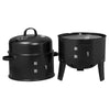 BBQ Charcoal Grill 3 in 1 Barbecue Roaster Smoker Garden Outdoor Cooking Steel