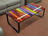 Contemporary Coffee Table Glass Top Furniture Small Modern Room Side End Retro
