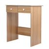 Wooden Makeup Jewelry Dressing Computer Table Desk With 2 Drawers Bedroom UK