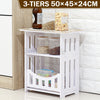 3-Tier Large Side Table W/ Storage Sofa Coffee Beside End Table Rack UK
