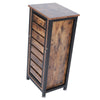 Industrial Style Storage Cabinet Slim Cupboard Unit Small Sideboard Vintage Wood