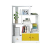 Corner White Bookshelf Kids Cabinet Tall Bookcase Book Shelf Unit Display Cube