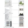Bathroom Tall Cabinet 3-Tier Bamboo Shelves Storage Uint Cupboard Shelving