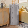 Cylinder ABS Plastic Cabinet Storage Organizer 2/3/4/5 Tier Cupboard Side Table