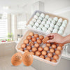 34 Grid Egg Food Container Eggs Refrigerator Storage Box Crisper Clear Portable