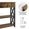 2-Tier Console Table Side Table w/ Drawer and Shelves Entryway Hallway Furniture