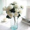 10 Heads Bouquet Silk Rose Artificial Flowers Fake Buch Wedding Home Party Decor