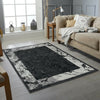 MODERN DESIGN RUG SILVER BLACK SOFT LARGE LIVING ROOM FLOOR BEDROOM CARPET RUGS