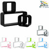 Set Of 3 Modern Elegant Floating Wall Shelves Retro Wall Mount Shelving Units UK