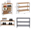 Bamboo Shoe Footwear Rack Stand Shelf Unit Organiser Wooden Storage Shelves