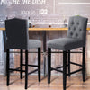 1/2X Bar Stools Velvet Breakfast Chair Kitchen High Counter Stool Pub Restaurant