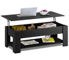 Adjustable Wooden Coffee Table With Storage Lift Top Up Drawer Shelf Living Room