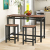 Bar Table and Stool Set For Kitchen Dining Room 2 Bar Stools Chair Industrial