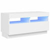 Modern TV Unit Cabinet Stand High Gloss Doors 200cm with LED Lights Drawers