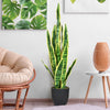 93cm Fake Sansevieria Artificial Snake Plant with Plastic Pot Faux House Plant