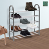 5 Tier SHOE RACK Stand Storage Organiser Compact SPACE SAVE Shelf Grey