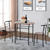 2 Seat Dining Table Chairs Set Compact Small Space Saving Breakfast Bar Kitchen