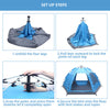 Pop Up Tent Automatic 3-4 Man Person Family Tent Camping Festival Shelter Beach