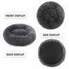 M-XL Soft Plush Comfy Calming Dog Bed Self-Warming Fluffy Anti Anxiety Donut Bed