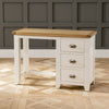 Cheshire Cream Painted 3 Drawer Pedestal Dressing Table - Vanity Table - WW12