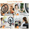 10 Inch LED Ring Light With Tripod and Phone Holder Make-up for Camera iPhone UK