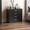 Chest Of Drawers Bedside Cabinet Dressing Table Wardrobe Bedroom Black