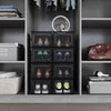 Mondeer 12 PCS Shoe Cabinet Stackable Shoe Storage Organiser Size UK 9.5 Black