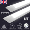 2PCS 4FT LED Batten Tube Light For Garage Workshop Ceiling Panel Lamp 36w 6500K