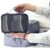 6pcs Packing Cubes Luggage Storage Organiser Travel Compression Suitcase Bag A+