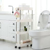 Kitchen Bathroom Storage Trolley 2/3/4 Tier Slim Slide Shelf Rack Space Saver