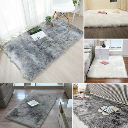 Shaggy Rug Large Soft Anti-Slip Fluffy Rugs Carpet Mat Living Room Floor Bedroom