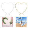 210cm(6.89ft) Heart Shaped Wedding Metal Balloon Arch Stand Frame Display Kit UK
