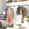Wall-Mounted Clothes Rack Pipe Clothes Hanging Bar Each Holds up to 50 kg