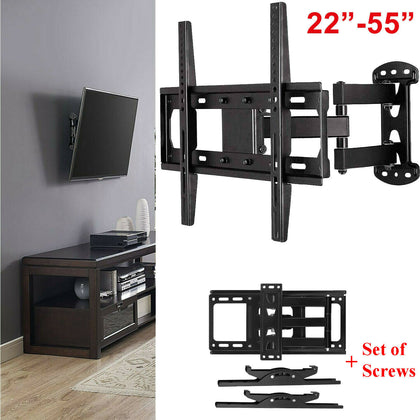 LCD LED Corner TV Wall Bracket 30 32 40 47 50 55 inches Tilt Swivel Universal CC