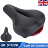 Wide Soft Mountain Saddle with LED Rear Tail Light Bike Comfort Seat