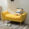 Upholstered Bed End Bench Tufted Window Hallway Seat Chaise Lounge Pouffe Stool