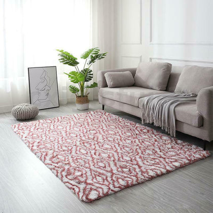 Fluffy Rugs Non Slip Shaggy Rug Soft Floor Carpet Mat Living Roo