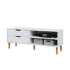 TV Cabinet Vintage TV Stand Console Table TV Unit Centre Table with Storage Cube