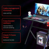 Gaming Computer office Desk Table with Cup Holder & Headphone Hook Ergonomic UK