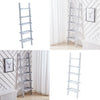 Leaning Ladder Shelving Unit 5Tier Display Bookshelf Bookcase Wall Shelf Storage