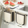 9L Folding Kitchen Waste Bin Trash Can Basket Hanging Over The Cabinet Door UK