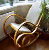 NEW BENTWOOD THONET ROCKING CHAIR PADDED SEAT BIRCH LIVING BED ROOM CONSERVATORY