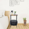 Small End Table Living Room Sofa Side Coffee/Tea Table with Fabric Storage