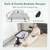 Baby Bedside Crib Folding Sleeper Bassinet Cot Bed Portable 7 Adjustable Heights