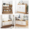 Modern Storage Cabinet Sideboard Wooden Cupboard with Drawers Shelves Doors UK
